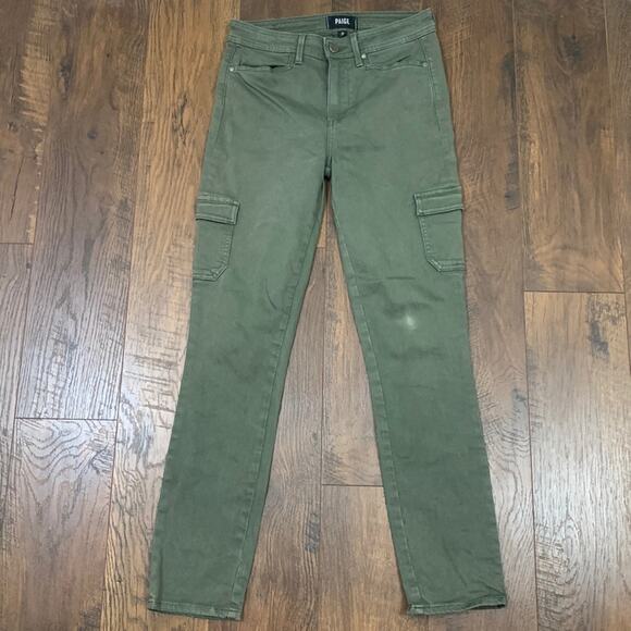 PAIGE Denim - Paige Hoxton Ankle Skinny Vintage Green Tea Jeans